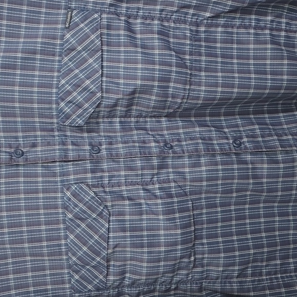 Columbia Vented Omni Shade Mens XXL Blue Plaid Button Up - Picture 3 of 10